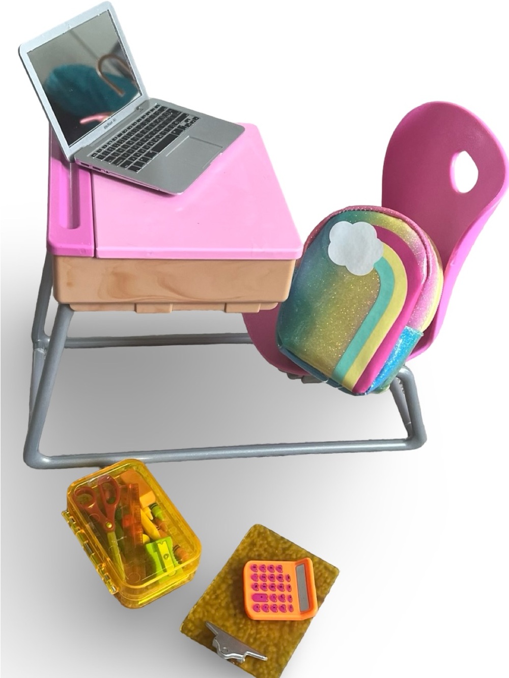 Our Generation 18” Doll Scale School Desk and School Accessories Lot
